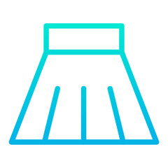 Outline Gradient Skirt icon