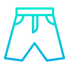Outline Gradient Shorts icon
