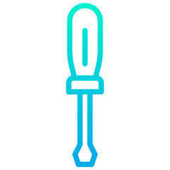 Outline Gradient Screwdriver icon