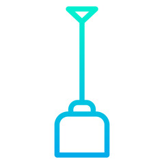 Outline Gradient Shovel icon