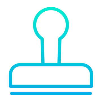 recommend clip art: Outline Gradient Stamp icon