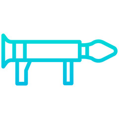 Outline Gradient Bazooka icon