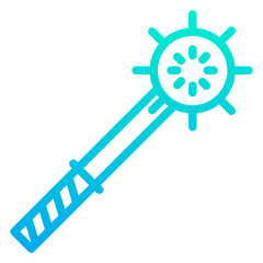 Outline Gradient Mace icon