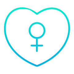 Outline Gradient Health icon