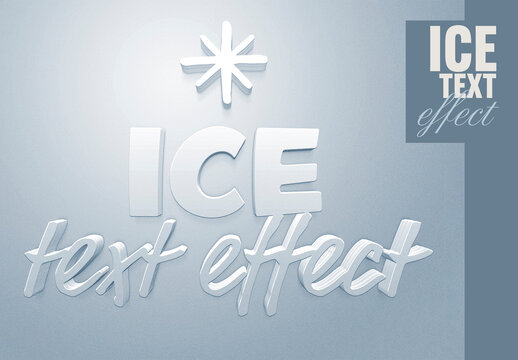 Ice Effect Text