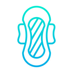 Outline Gradient sanitary Pad icon