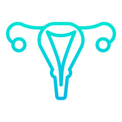 Outline Gradient Individual House icon