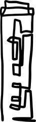 Building One Line Contour Drawing