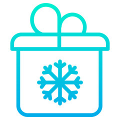 Outline Gradient Valentine Gift icon