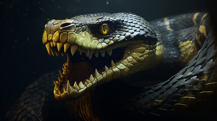 Anaconda snake head