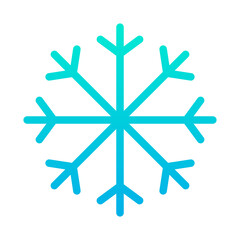 Outline Gradient Snowflakes icon
