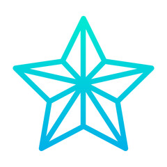Outline Gradient Star icon