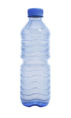 Plastic water bottle isolated on transparent background. 3D illustration © Destina