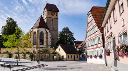 Magstadt mit Johannes-Täufer-Kirche