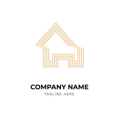creative real estate or property logo design template