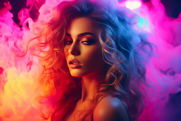 Fusion Dance in Colorful Neon