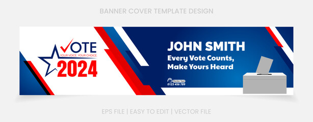 Banner cover social media linkedin template design