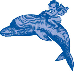 イルカに乗った天使