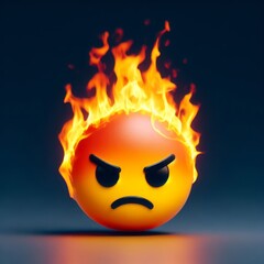 3d angry emoji 