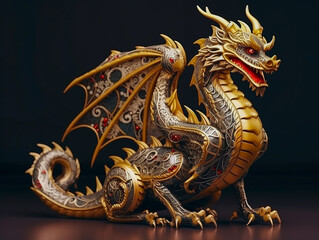 Dragon Figurine as a symbol of the 2024 Chinese New Year