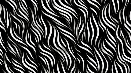 Seamless zebra skin pattern, Generative AI