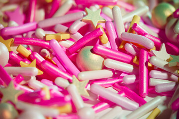 Colorful Sprinkles and Gold Stars: A Sweet Delight to Satisfy Your Cravings