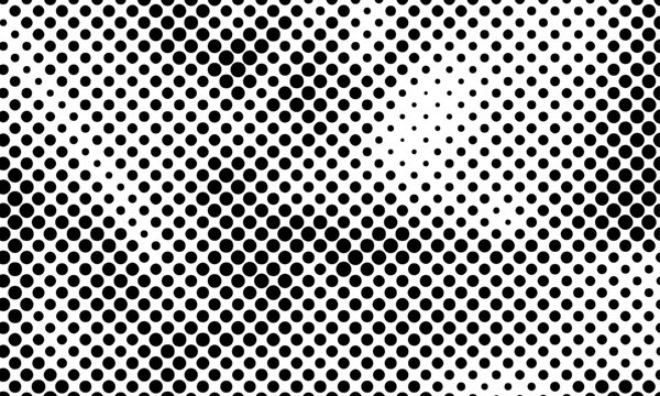 Abstract Halftone Dots Texture Vector Transparent Background Retro Print