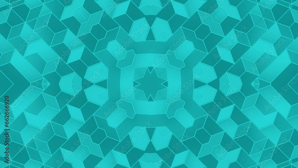 Aufkleber Trendy background with loop animation of rectangular shapes. 3d rendering 4K