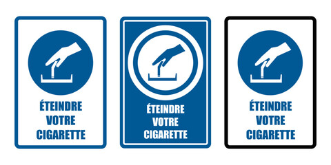 eteindre votre obligatoire equipement sécurité travail EPI icones rond bleu