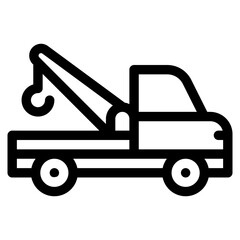 Vector Icon Tow Truck, Repair, Service, Tow, Truck