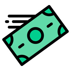 Vector Icon Money, Cash, Currency, Fast, Payment