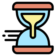 Vector Icon Sand Clock, Time, Fast Slow, Timer, Waiting