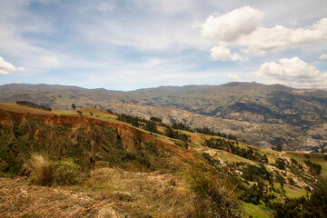 Fototapeta na wymiar Reise durch Südamerika. Wandern in der Cordillera Blanca bei Huaraz in Peru.