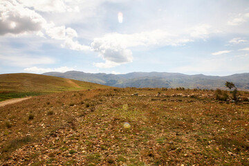 Reise durch Südamerika. Wandern in der Cordillera Blanca bei Huaraz in Peru.