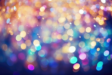 Fototapeta premium colorful festive abstract blurred bokeh background