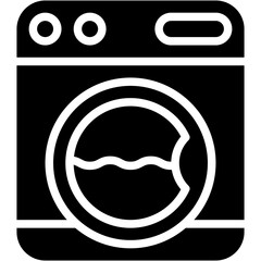Vector Icon Washing Machine, Household, Fashion, Laundry, Electronics, Housekeeing