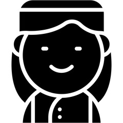 Vector Icon Bell girl, Hotel, Hotel Service, Bellman, Staff, User