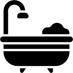 Vector Icon Bathtub, Bathroom, Bath, Clean, Hygiene, Washing