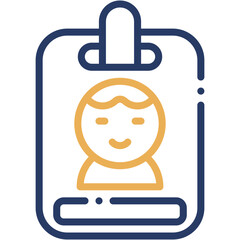 Vector Icon Id Card, Identity,  Pass, Security, Member Card