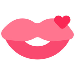 Vector Icon Kiss, Lips, Mouth, Beauty, Romantic, Romance