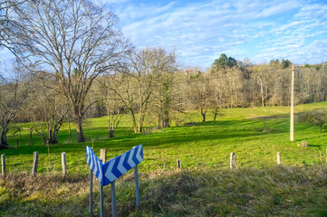 Rural landscape and scenery in Asturias province, Spain