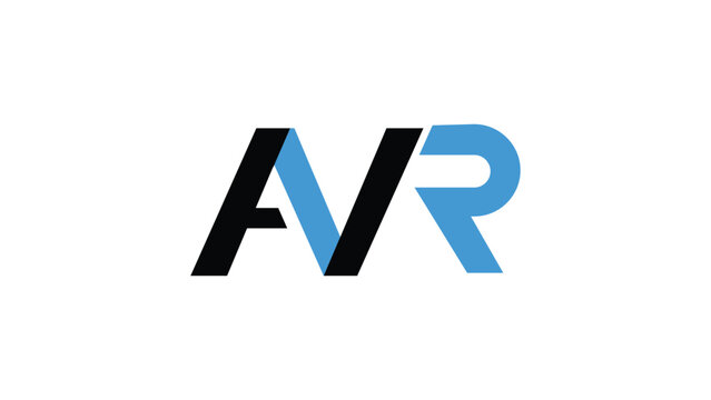 AVR three 3 letter logo combination alphabet modern vector creative unique logo design.
