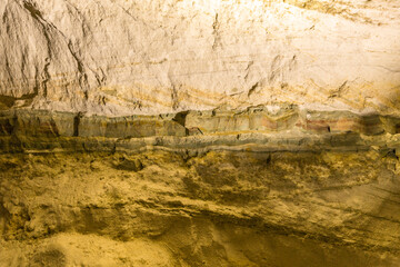 Sand cave walls