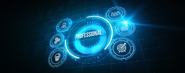 Business Concept. Professional Development. 3d illustration