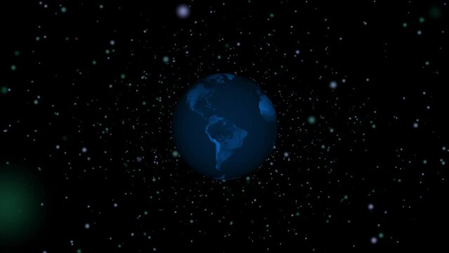 A earth map animation scale big and small .video earth concept.