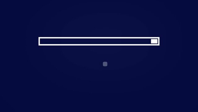 A white color loading animation  on the the background  last finish tic arrow.