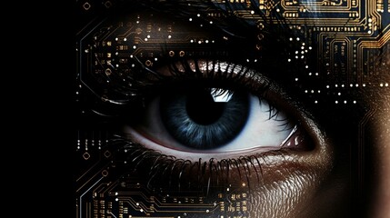 The Complexity of Digital Ethics: Dark and Twisted Digital Eye Crafted from Computer Chips