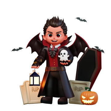 3D Character Halloween Vampire