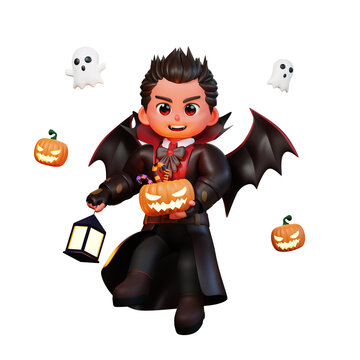3D Character Halloween Vampire