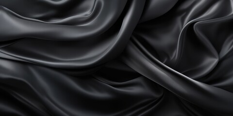 Fototapeta premium the background is a black cloth with iridescent light. generative ai.